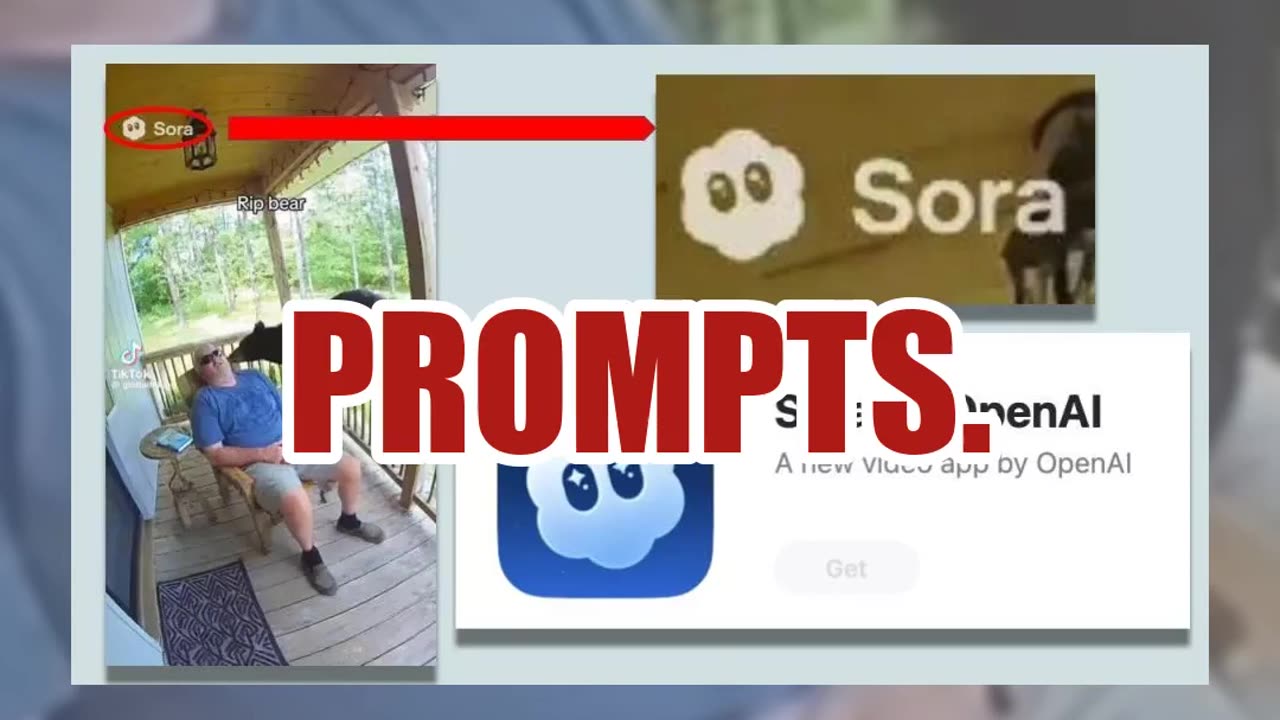 Fact Check: Video Of Black Bear Waking Man Napping On Porch Is NOT Real -- It's AI-Generated