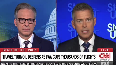 U.S. Transportation Secretary Sean Duffy says air travel will be reduced to a "trickle"