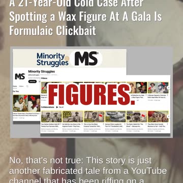 Fact Check: FAKE Story About Retired Detective Solving Cold Case After Spotting Wax Figure At Gala