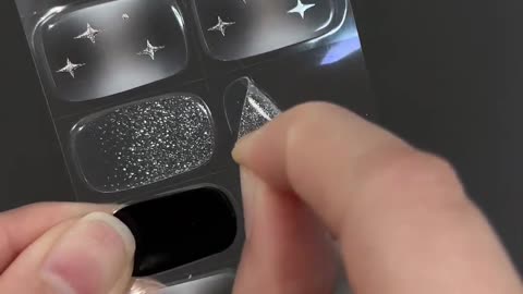 No UV needed gel nail stickers,transparent nail stickers