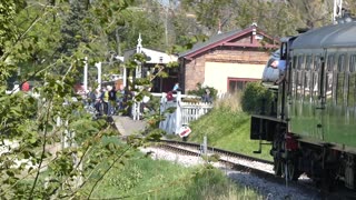 Northiam Pulls Our Train Up Tenterden Bank Into Tenterden Town Station UK 2022