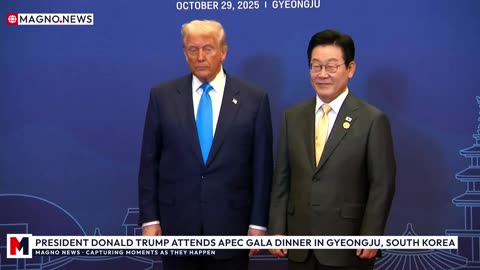 🇺🇸|🇰🇷 President Donald Trump attends at APEC Gala Dinner in Gyeongju, South Korea [LIVE]
