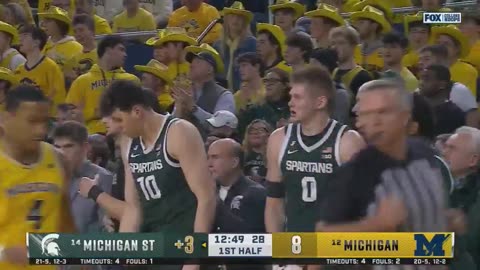 US Sports Basketball Feat. No. 14 Michigan State Spartans vs. No. 12 Michigan Wolverines Highlights