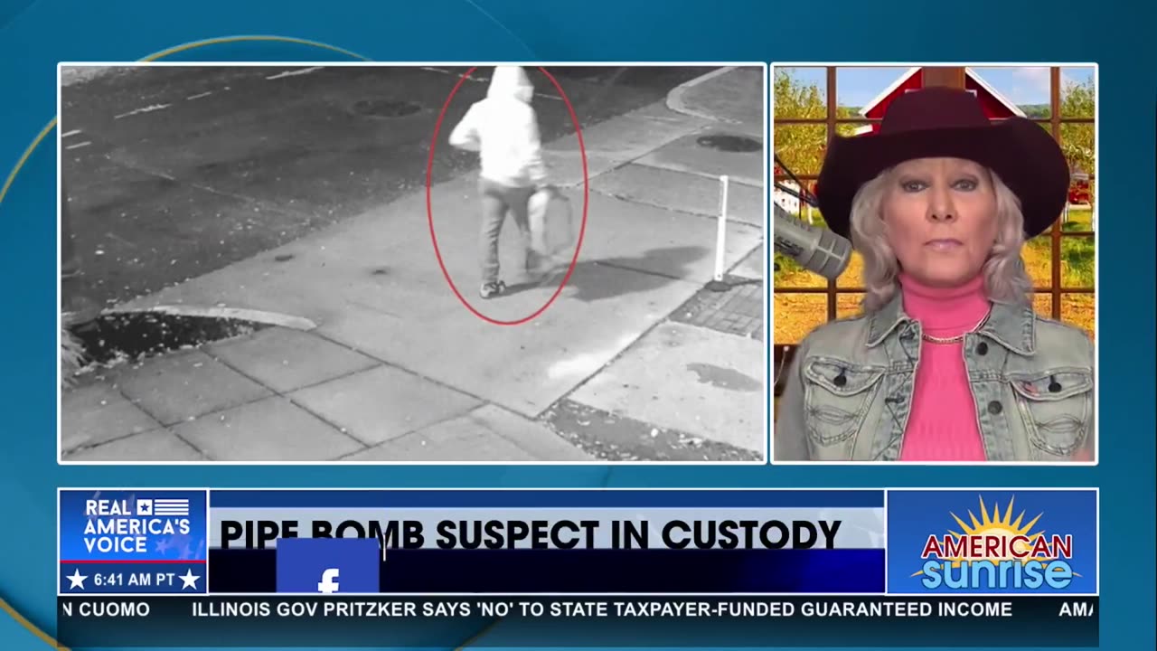 PIPE BOMB SUSPECT IN CUSTODY