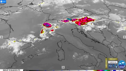 Miran Rubin - Evropa / IR / 1,5km - RAMMB/CIRA sat=meteosat 10 - 18/19.07.2023