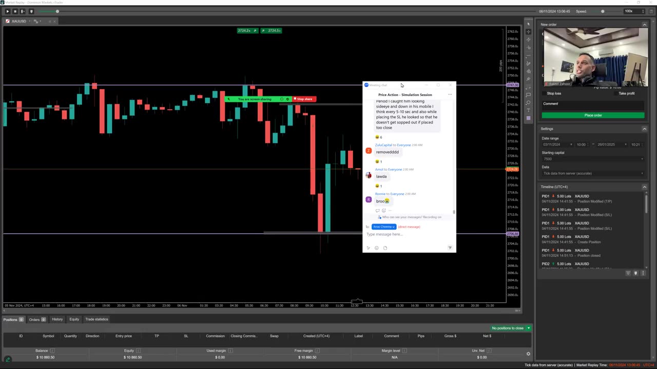 #MarketFludity 26th Jan 25 - XAUUSD - Impulse entry in trend