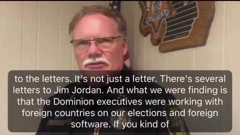 Michigan Sheriff Leaf says he sent letters to Jim Jordan because he finding evidence of rigging