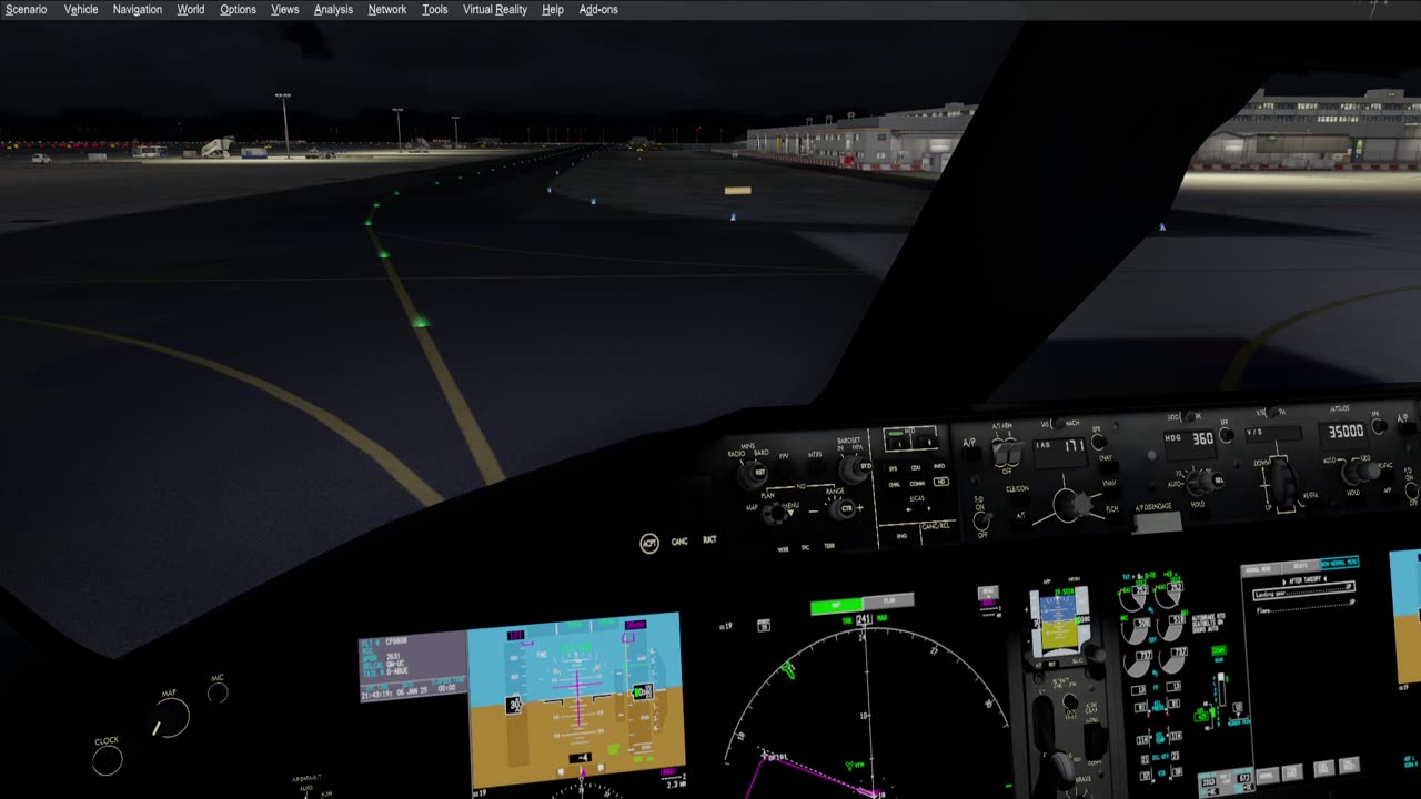 Frankfurt EDDF - Mauritius FIMP Cold and Dark Taxi Take Off Condor 787 IVAO P3Dv4