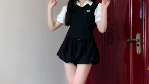 Cute Black Skater Skirt Vivacious Romantic Dance | Daily Beauty EP 1384