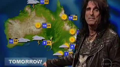 Alice Cooper gives the Weather Report #alicecooper #australia
