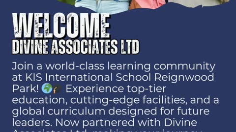 Elevate Your Future at KIS International School Reignwood Park with Divine Associates Ltd