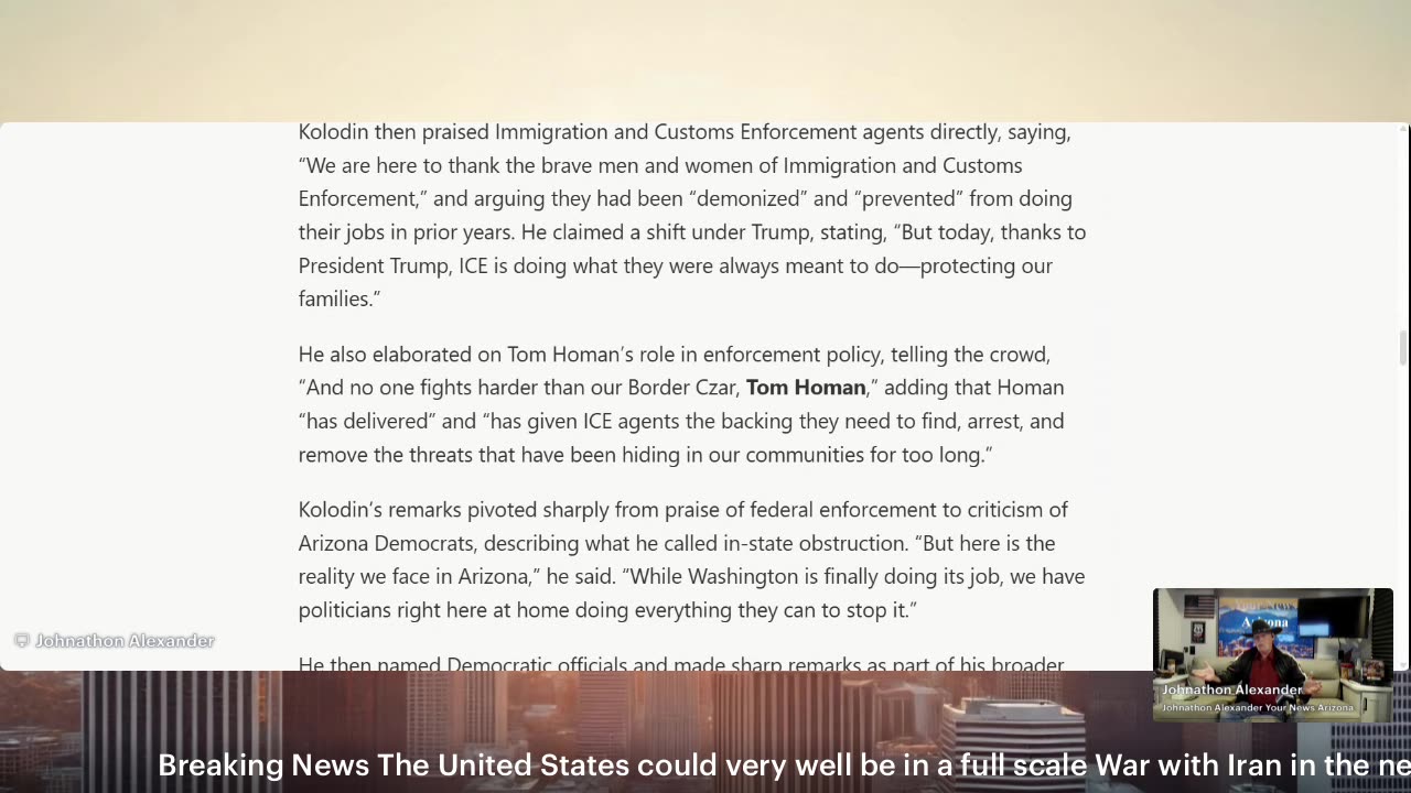 Johnathon Alexander Reporting