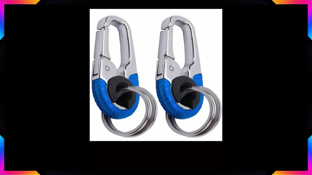 Keychain Buckle for Men – Stainless Steel Key Ring with Carabiner Hook for Outdoor