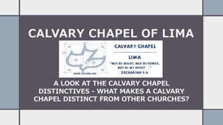 Calvary Distinctives 120325