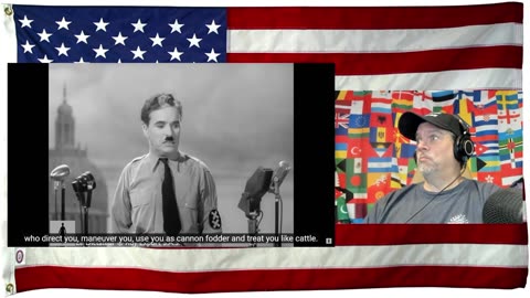 Charlie Chaplin - French version of the final speech from The Great Dictator - REACTION