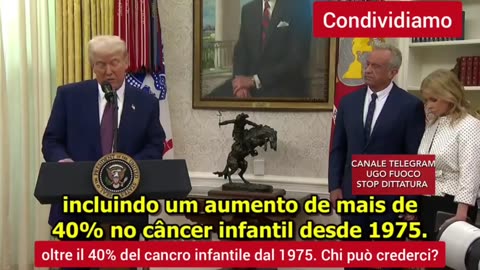 TRUMP "AUTISMO È PASSATO DA 1 CASO OGNI 10.000 AD UD 1 CASO OGNI 36