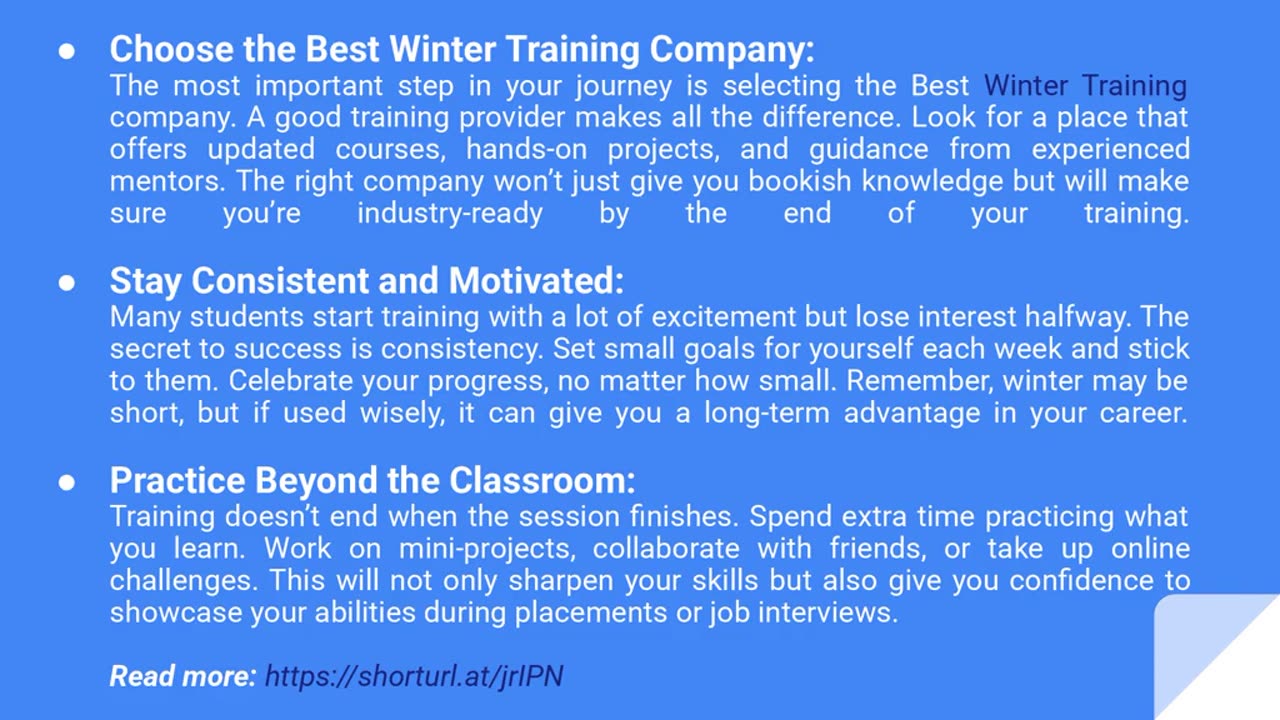 Essential Tips for Success: Mastering Winter Training