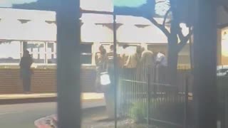 Members of the National Guard were spotted praying together outside the DC hospital