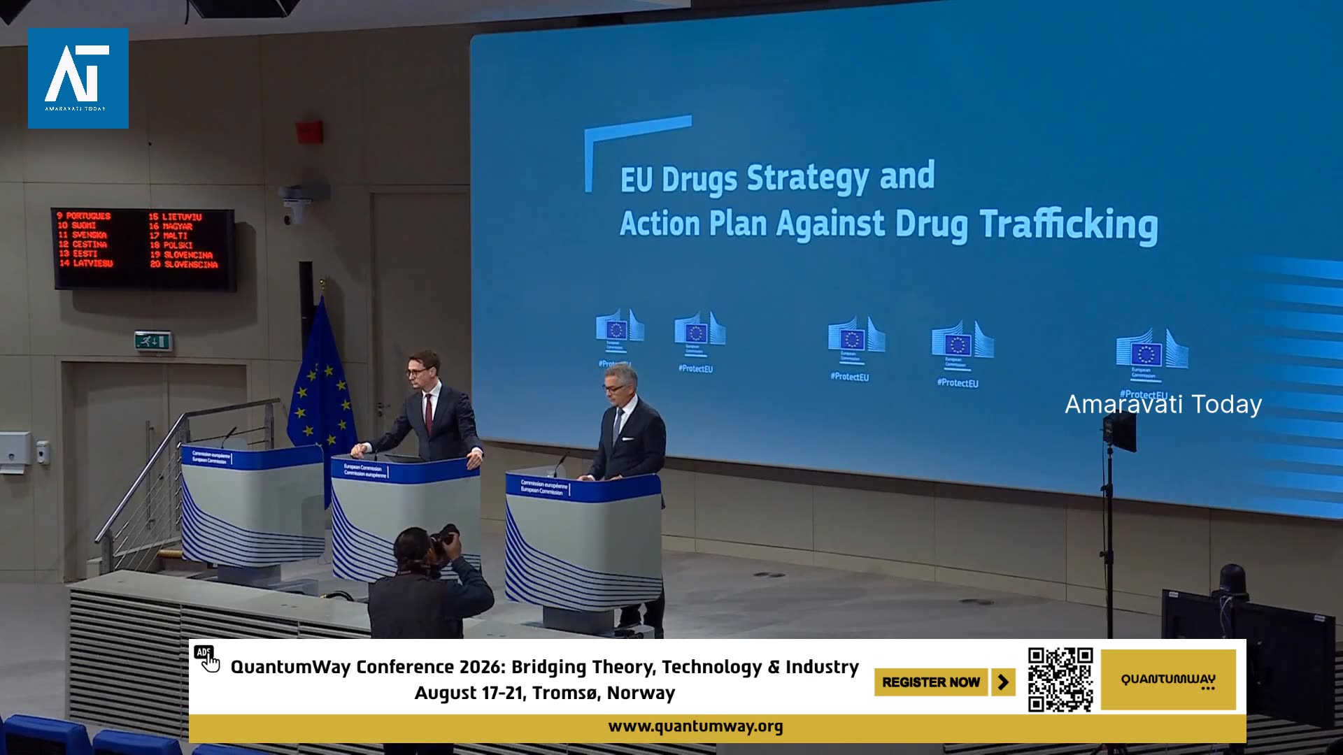 EU Unveils New Drugs Strategy: Commissioner Magnus Brunners Full Briefing | Amaravati Today
