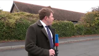 GBNews Patrick Christys catches two migrants looking through the fence staring at young girls