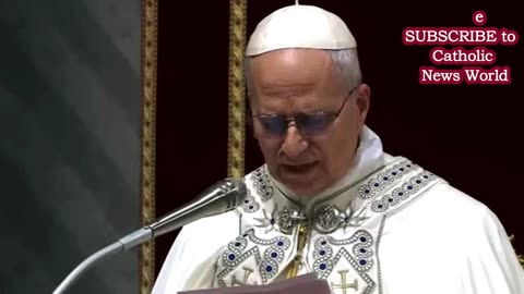 Pope Leo XIV on New Year's Eve "believe in a better tomorrow...the future is in" God's hands