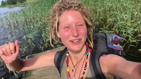 Newly discovered spot by a huge lake in the heart of nature