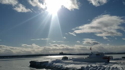 The Sun is local - Harbour Hot Spot - Pictou Nova Scotia Canada Jan 21st 2026