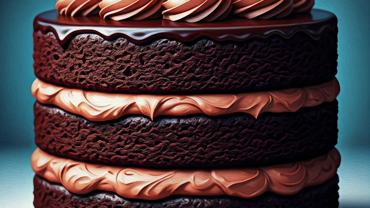 Triple Layer Chocolate Cake