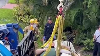 😱💥 This Guy Needed a Crane to Get Help! Emergency Lift | FunFM