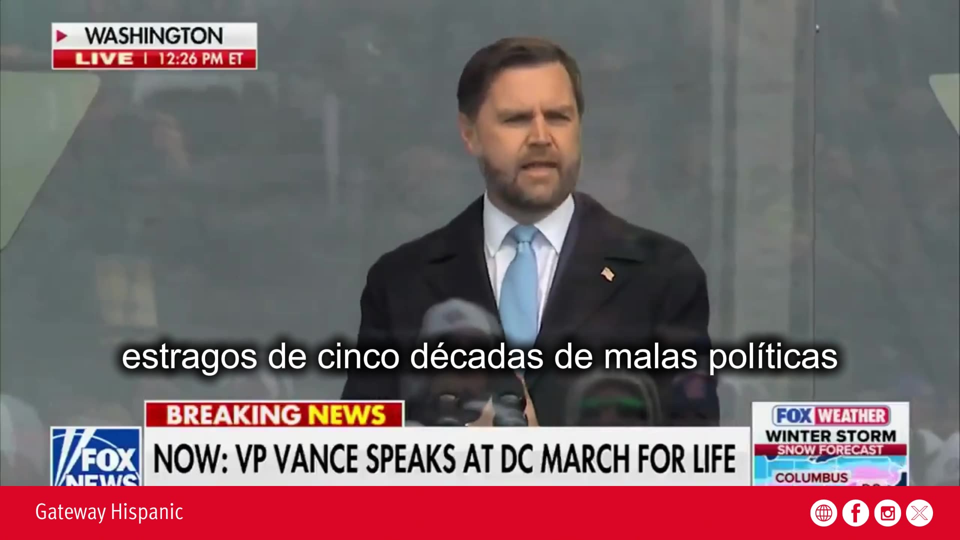 JD Vance thanks pro-life advocates at the March for Life (VIDEO)