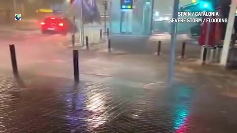 Une violente tempête a frappé l'Espagne : la Catalogne subit de fortes inondations