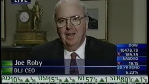 October 12, 1999 - DLJ CEO Joe Roby Discusses His Firm's Earnings