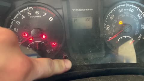 2019 Toyota Tacoma - Maintenance Reset