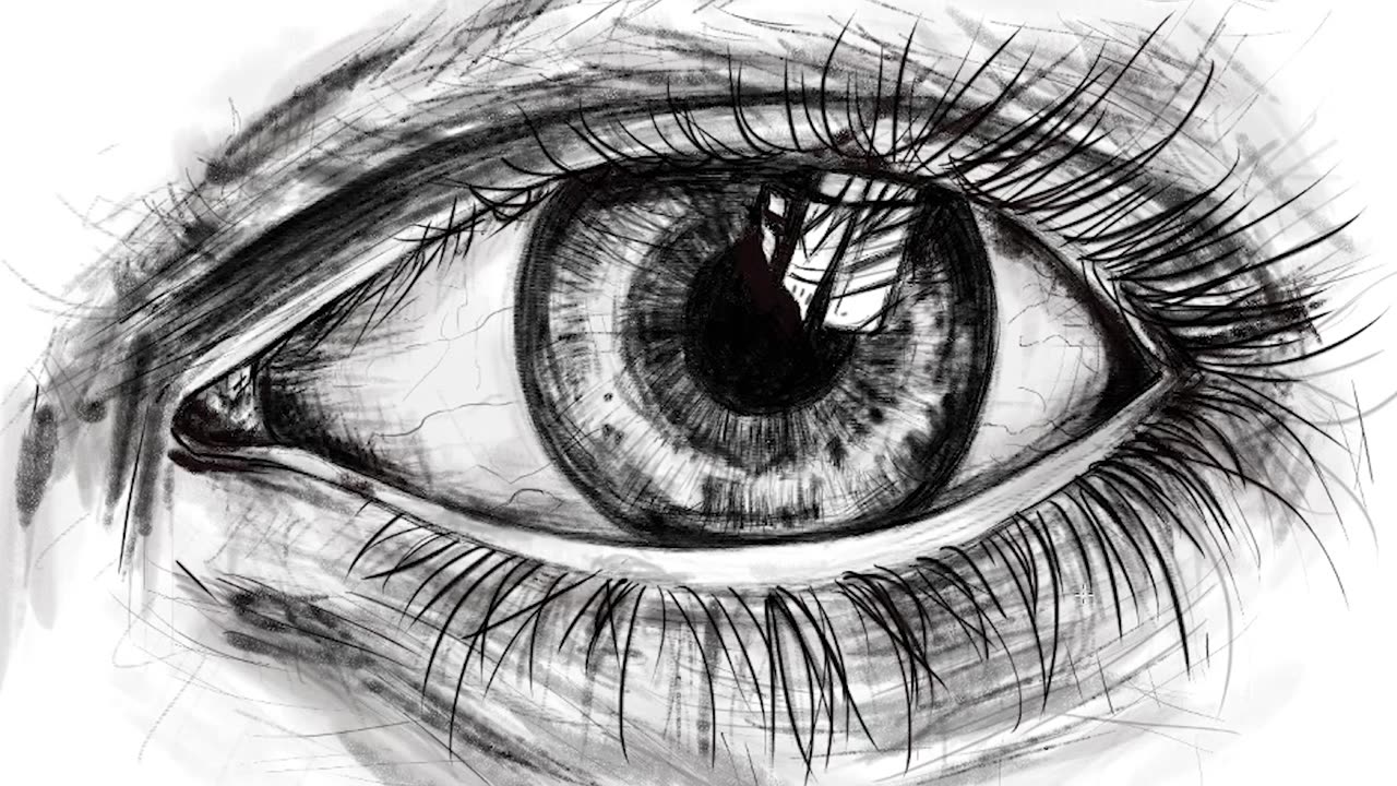 Time-Lapse EYE Drawing, How to Draw EXAMPLE