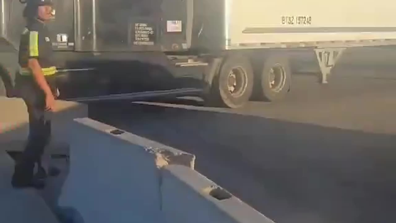 Foreign truck drivers don’t want to be filmed after their screwups.