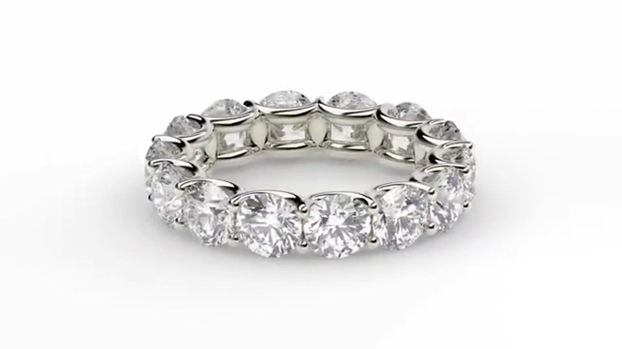 Round Cut Diamond Eternity Band Wholesale - www.eternityus.com