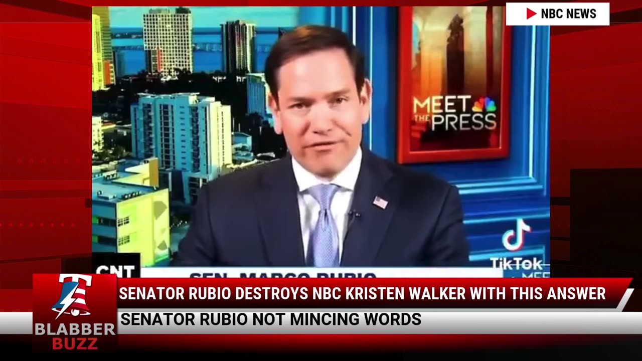 Senator Rubio Destroys NBC Kristen Walker With This Answer
