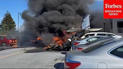 DRAMATIC FOOTAGE: Small Plane Crashes In Residential Area In Lancaster County Pennsylvania