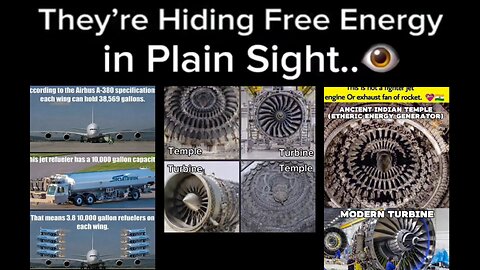 🌚🔺⚜️ Airplanes Run Off Free Energy ✈️ If not, where's all that supposed fuel housed❓
