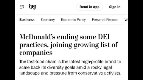 McDonald's DITCHES DEI, Triggering Leftist Idiots!