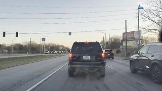 FALL EVENING DRIVE THROUGH INDIANA HIGHWAYS | PEACEFUL SCENIC ROAD TRIP