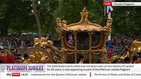 A hologram of the Queen drove through London, and people waved at it 