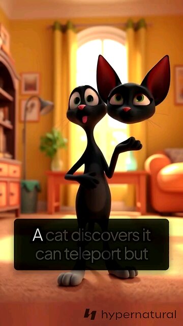 - A cat discovers it can teleport but only to places it’s napped