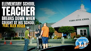 Elementary School Teacher BREAKS DOWN When Caught At HIS SCHOOL (Riverhead, New York)