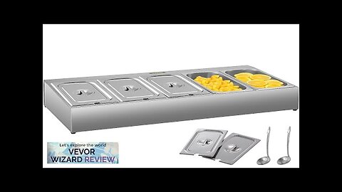 VEVOR Spice Rack Shelf One Row Stainless Steel Organizer Stand with Five Review