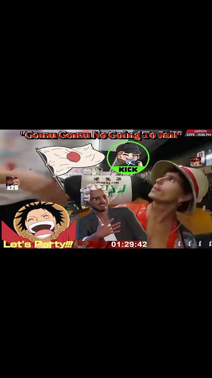 Monkey D. Luffy Nuisance Streamer Shoves Old Man At A Train In Japan