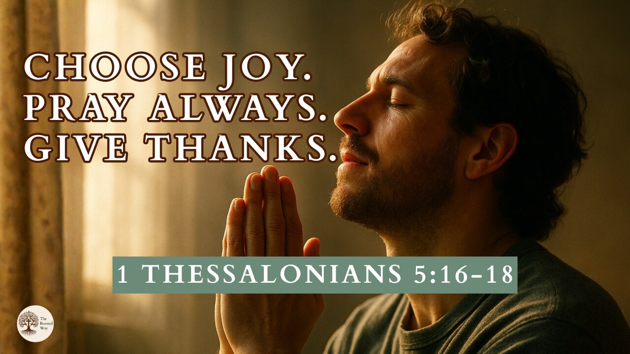 Choose Joy, Pray Always, Give Thanks 1 Thessalonians 5:16–18