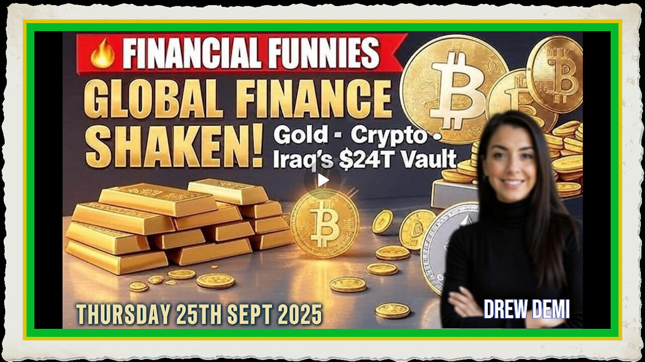 GLOBAL FINANCE SHAKEN! GOLD - CRYPTO - IRAQS $24T VAULT WITH DREW DEMI