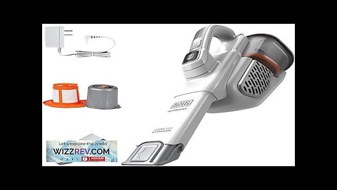 BLACK+DECKER Dustbuster Handheld Vacuum Cordless AdvancedClean+ White (HHVK320J10) Review