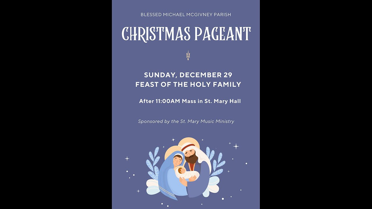 St. Mary Christmas Pageant 2024